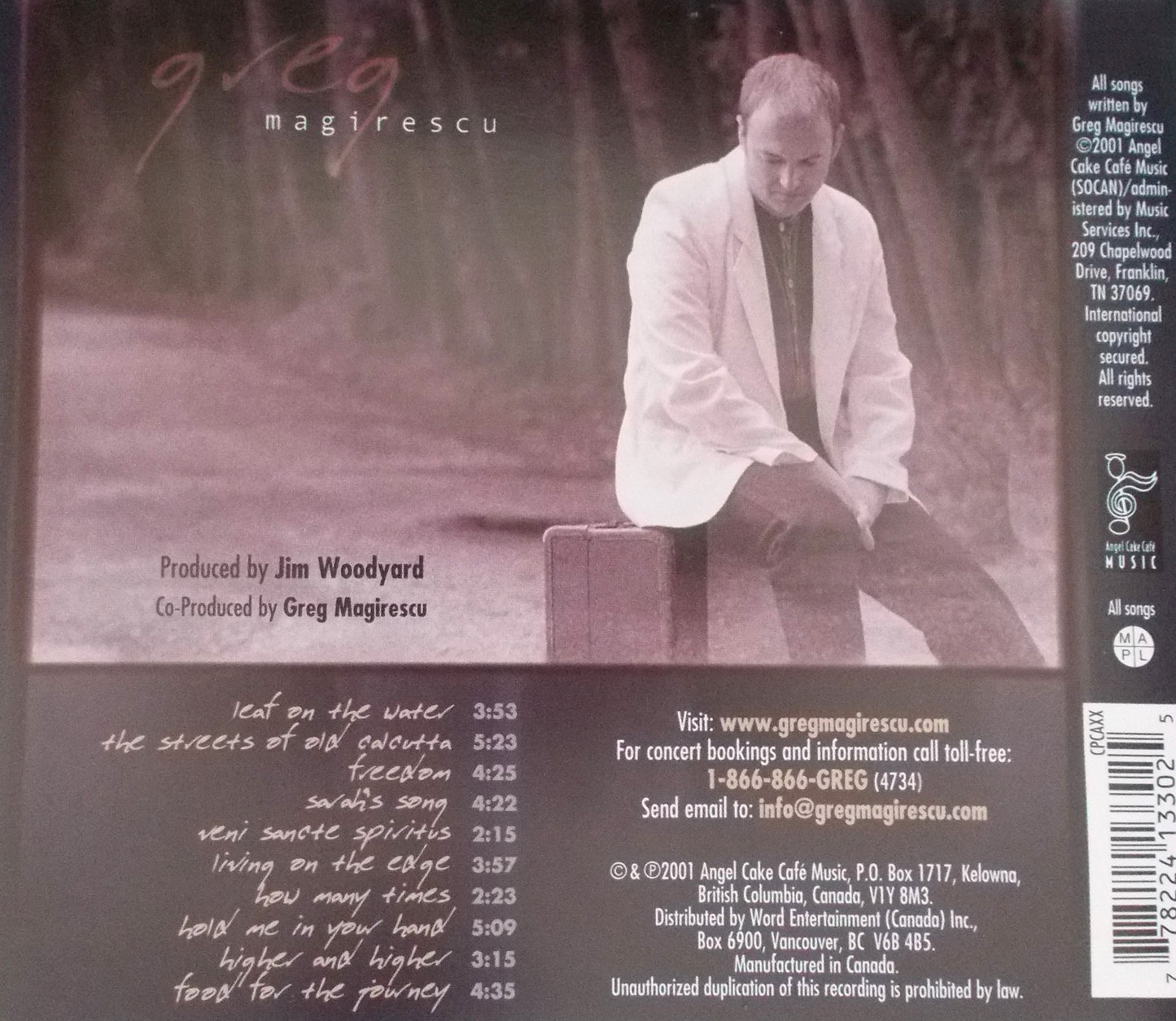 Greg Magirescu - Food For The Journey - Music CD