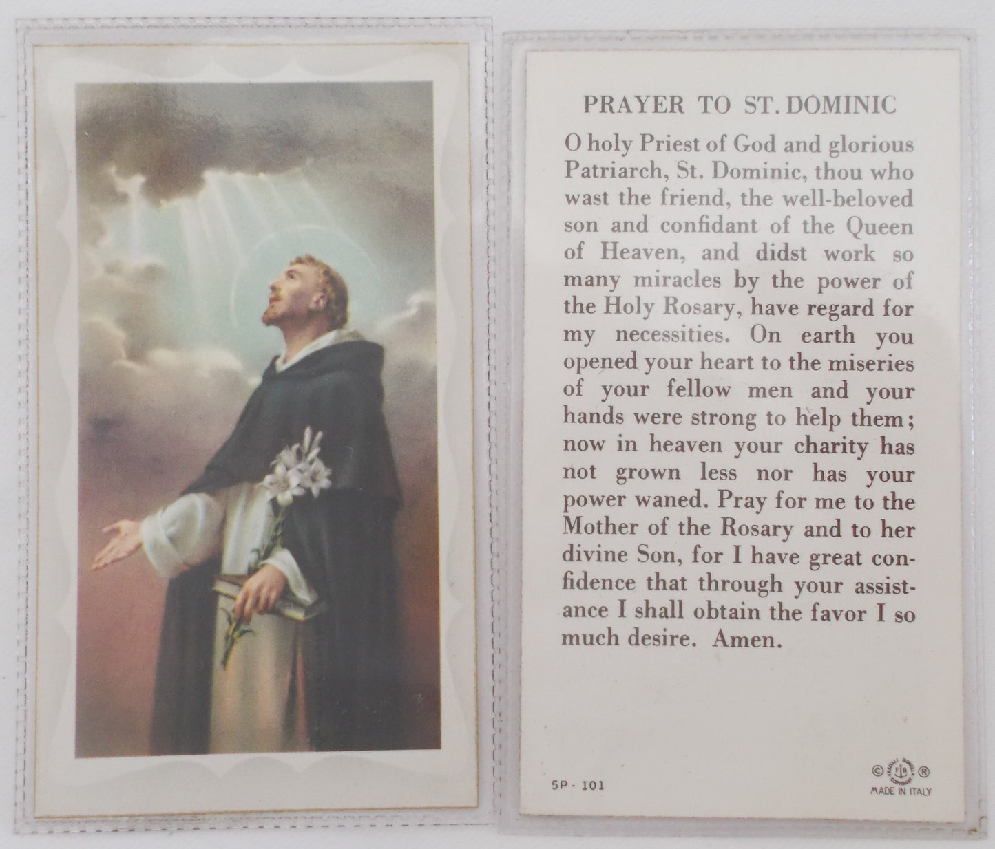 Paper in Vinyl - St. Dominic
