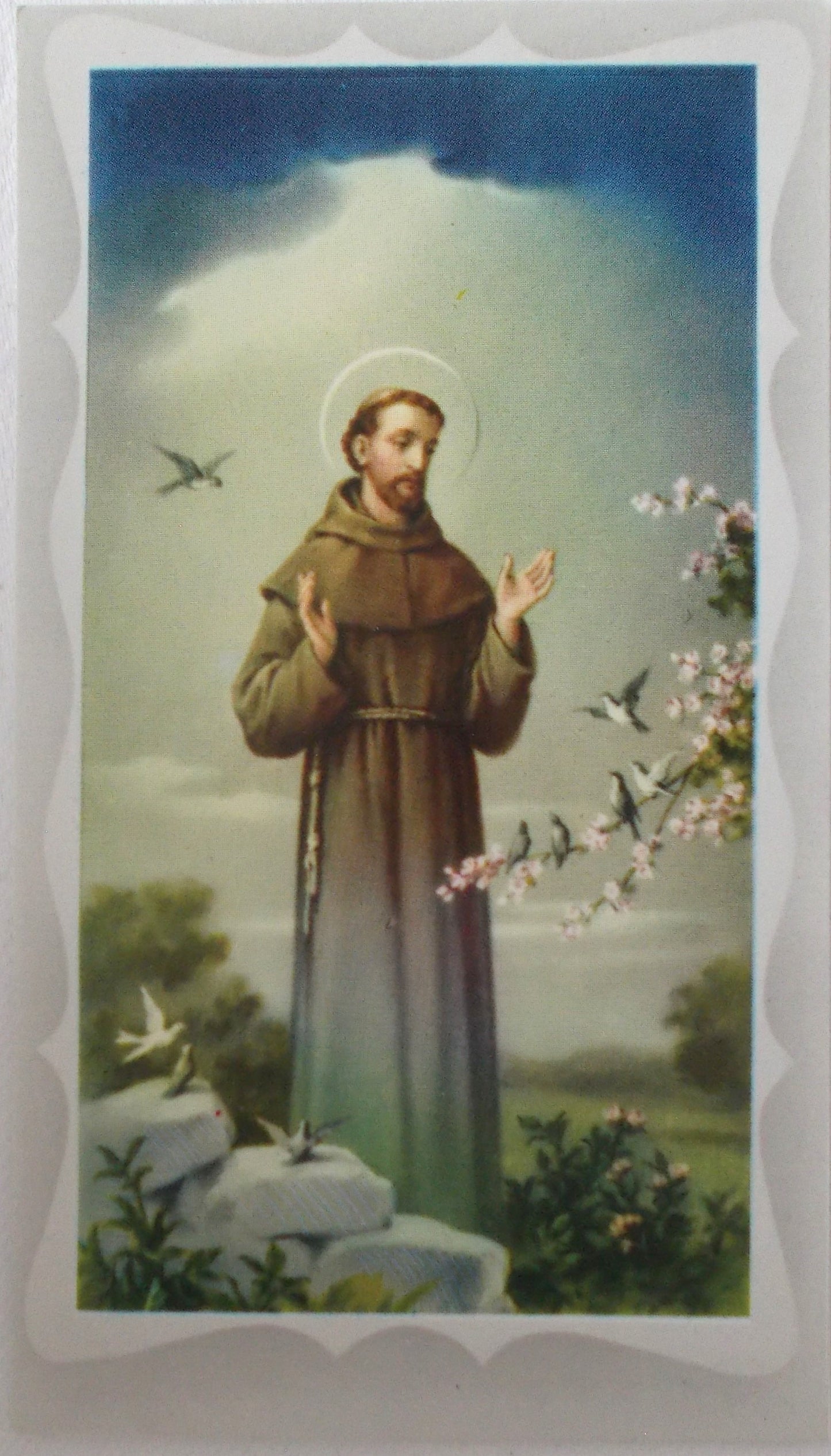 St. Francis Holy Card - Blank on Back