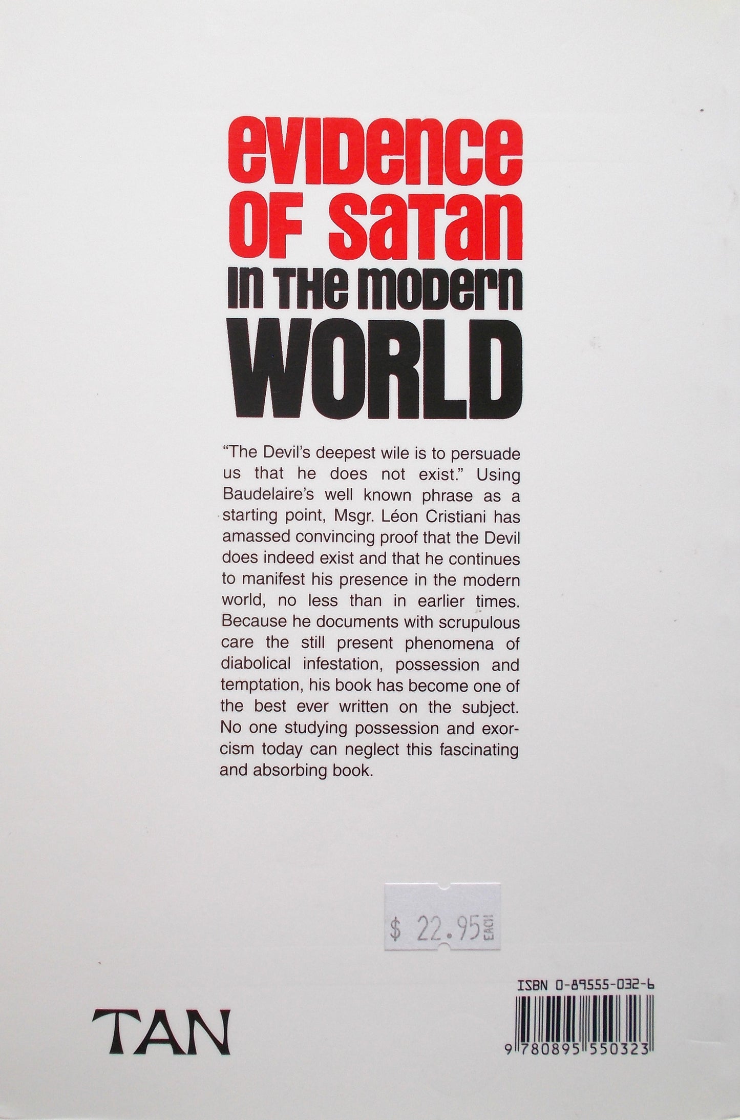 Evidence of Satan in the Modern World