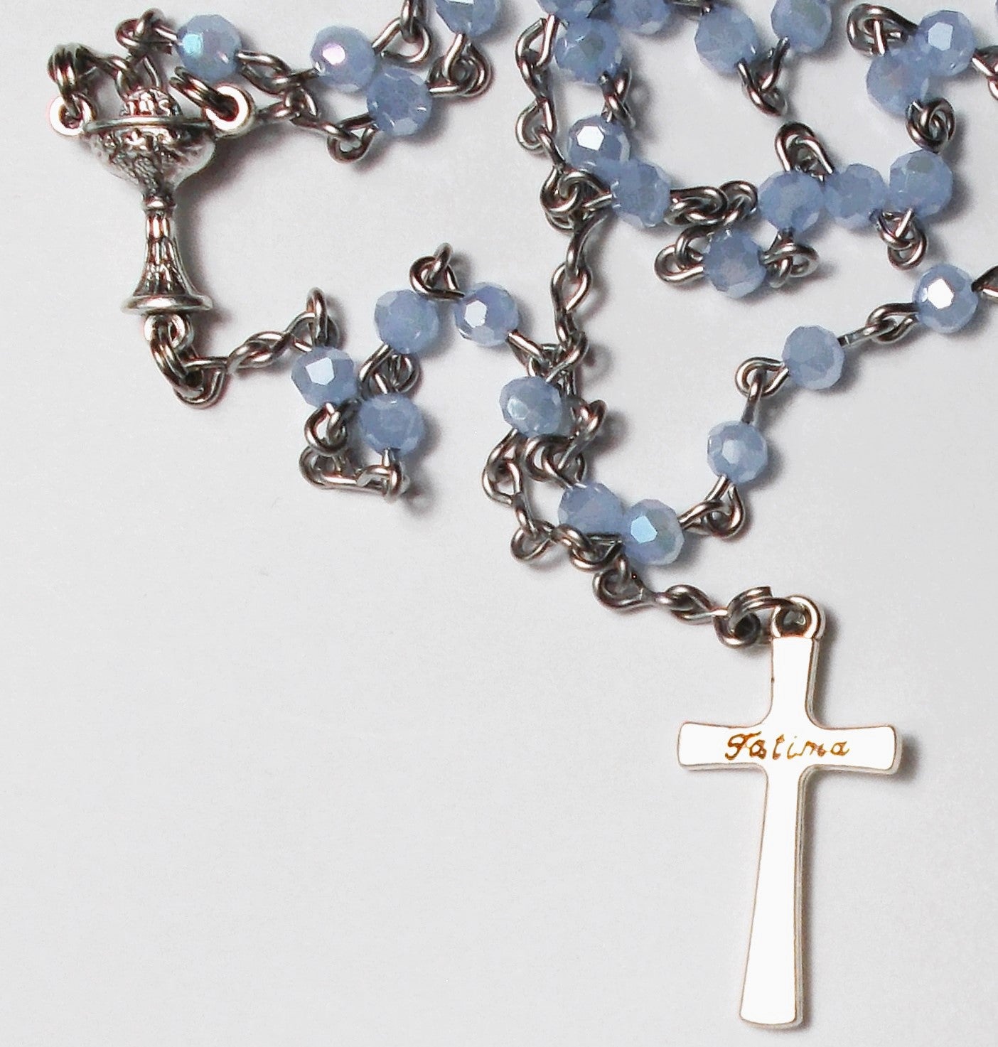 Light Blue Rosary -X-small beads - Chalice Center