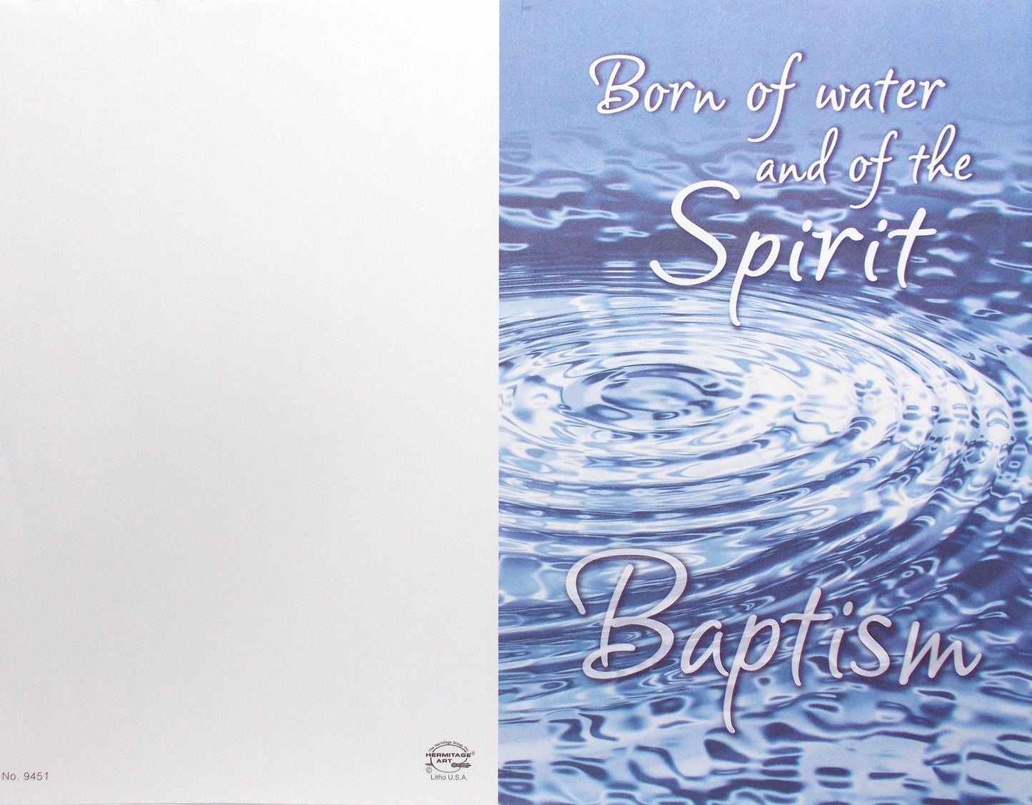 Bulletin Paper - Baptism - Package of 100 Sheets