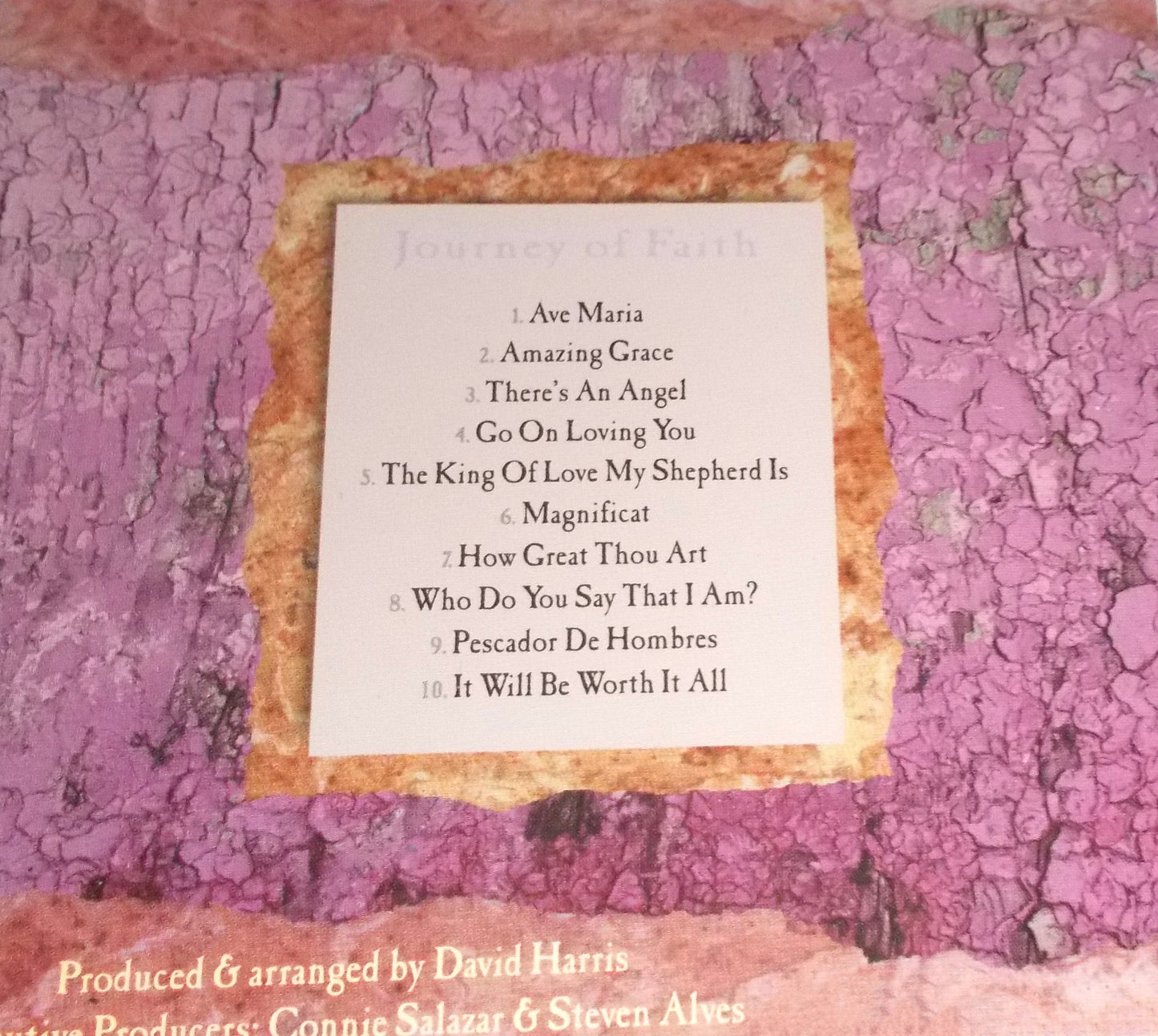Connie Salazar - Journey of Faith - Music CD -Used - Demo