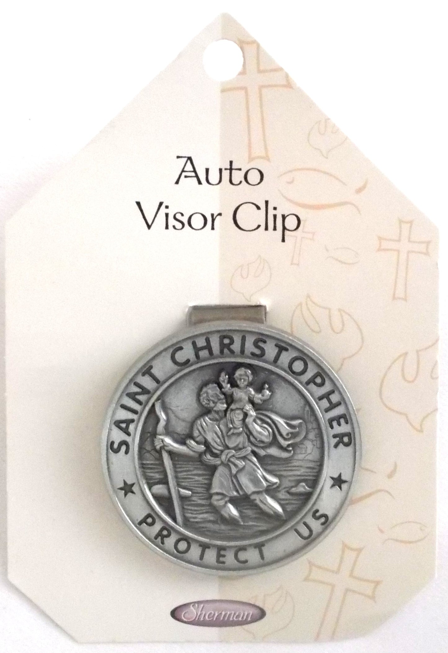 St. Christopher Car Visor Clip
