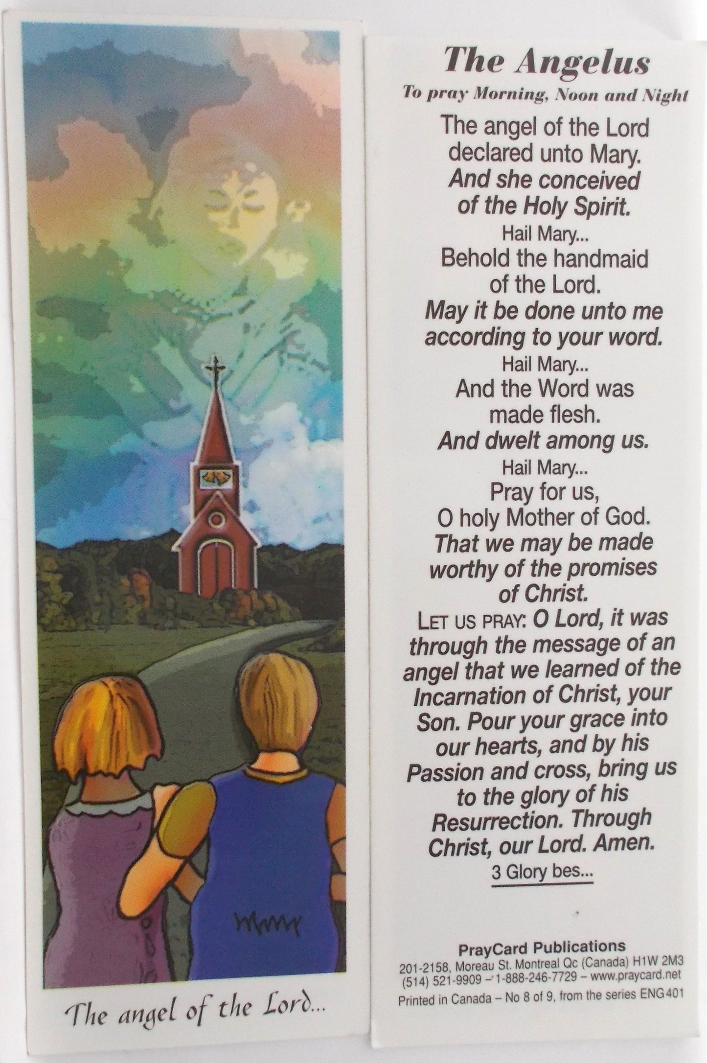 Plasticized Prayercard / Bookmarks