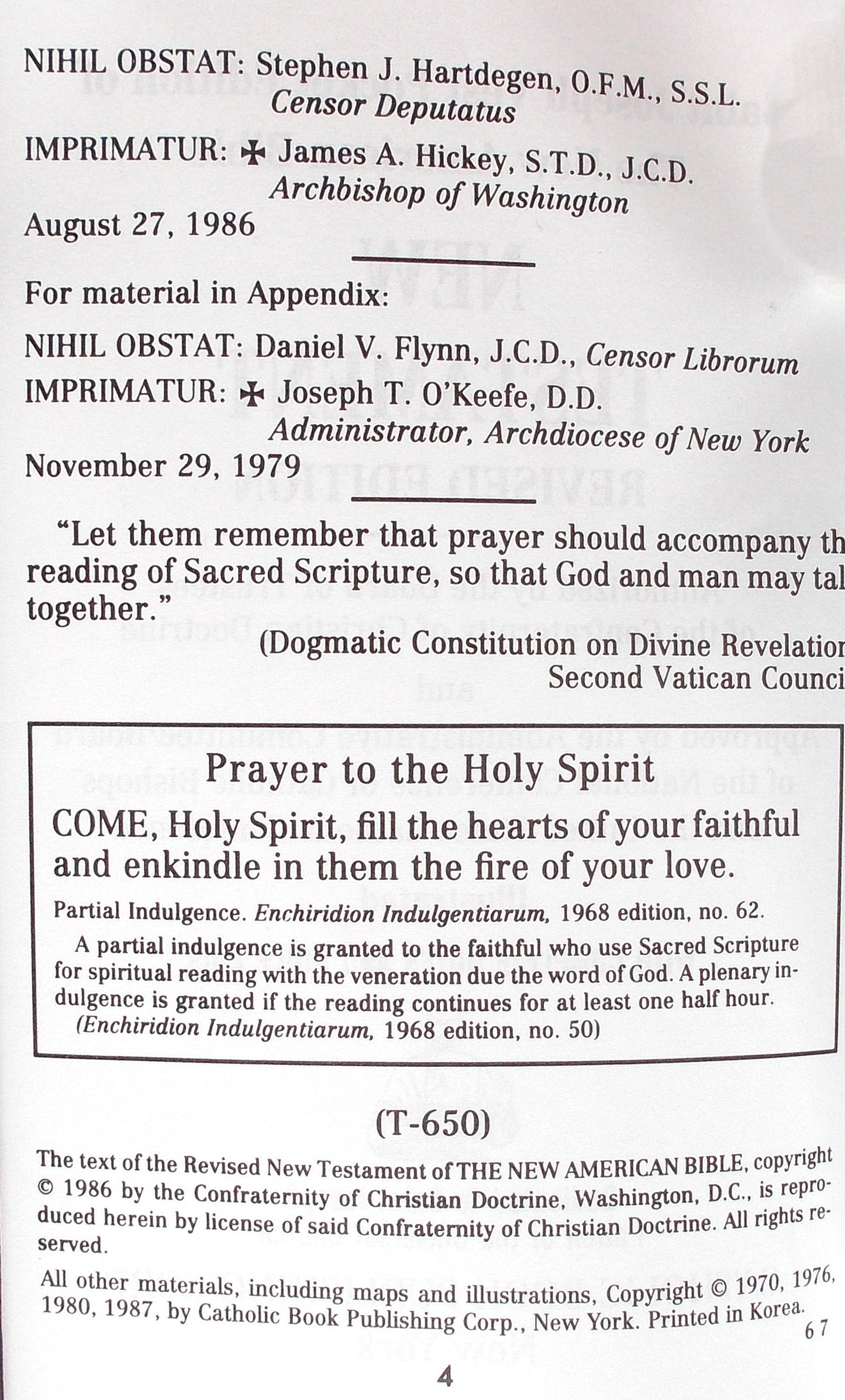 New Testament of the New American Bible - Vest Pocket Edition