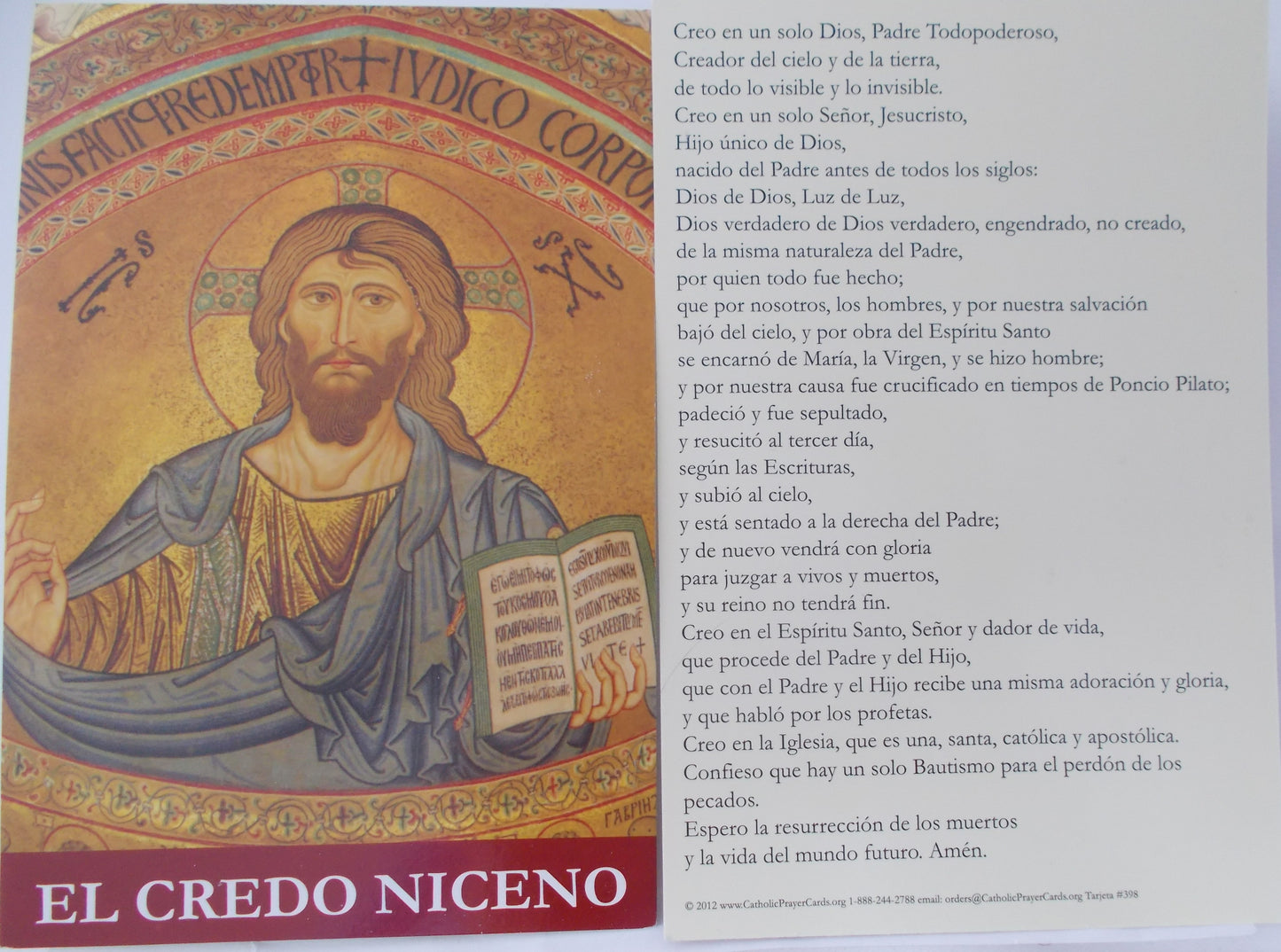 Coated Cardstock - Large Prayercard