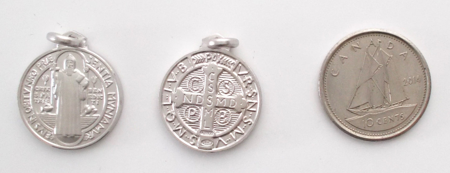 St. Benedict - Sterling Silver Medal