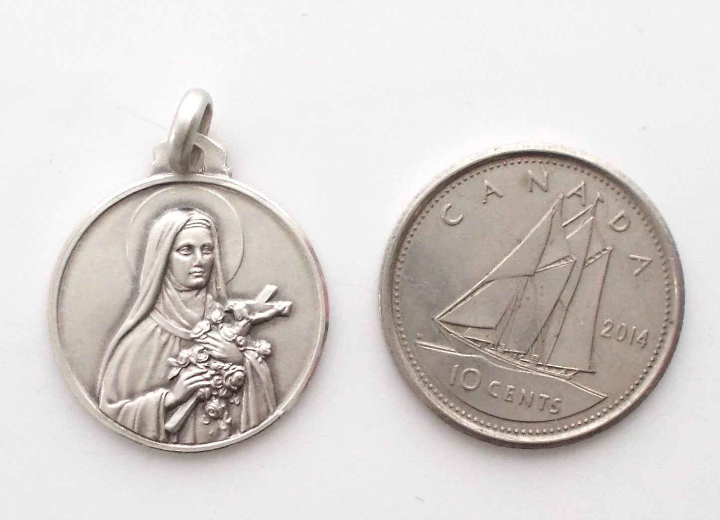 St. Therese - Sterling Silver Medal