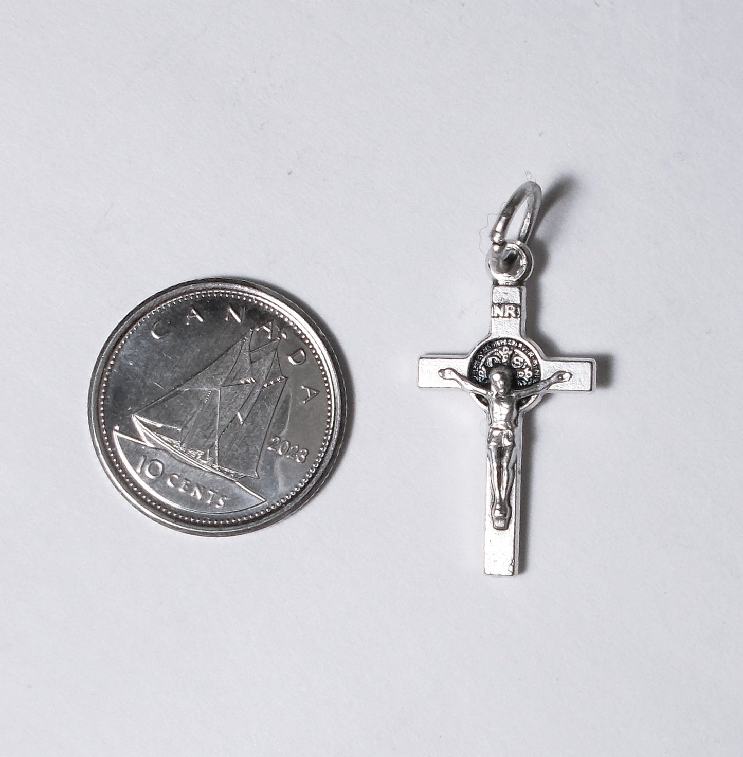 St. Benedict Crucifix - Small - Silver Colour