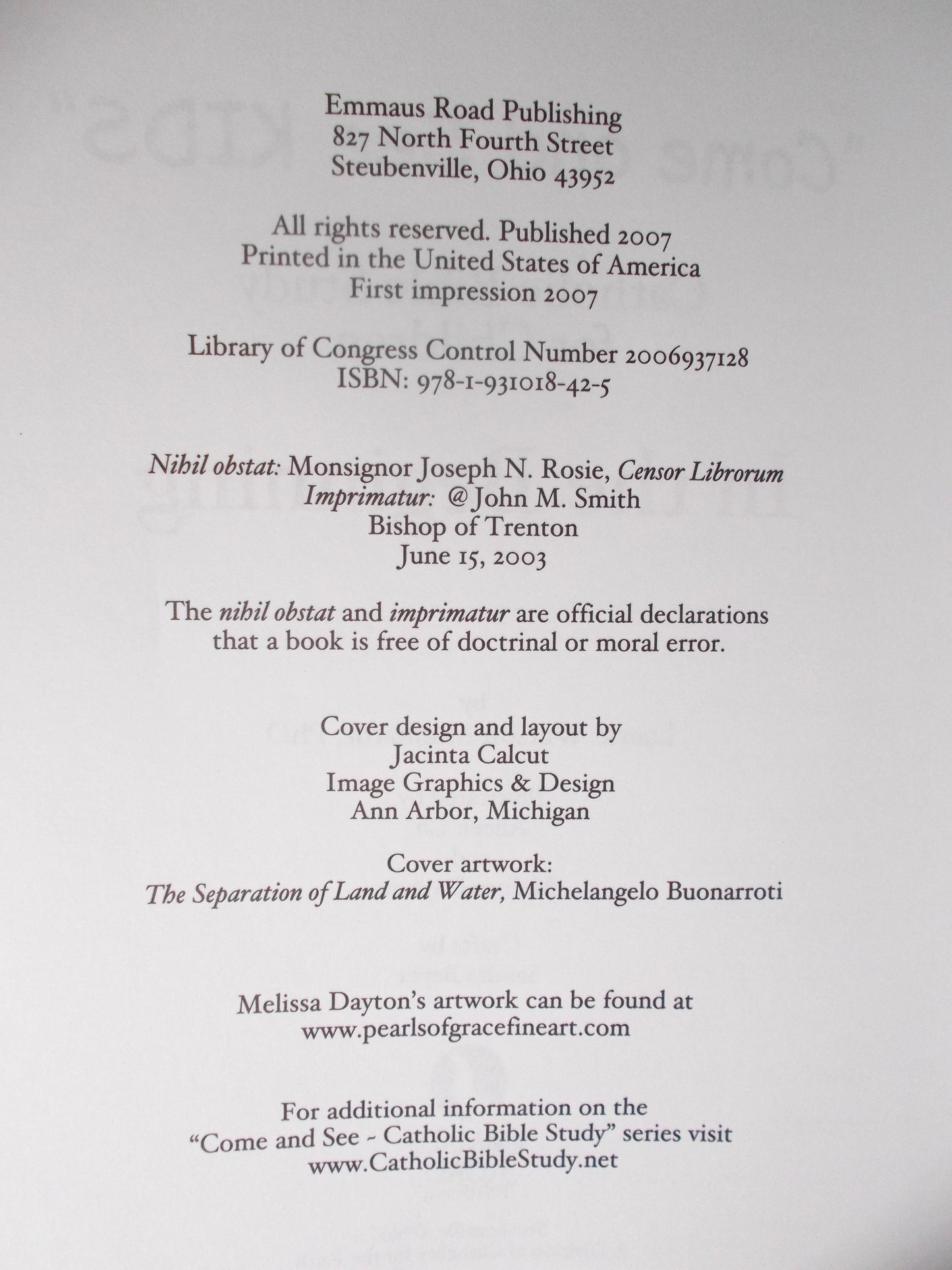 In the Beginning - "Come and See" Kids - Catholic Bible Study for Children