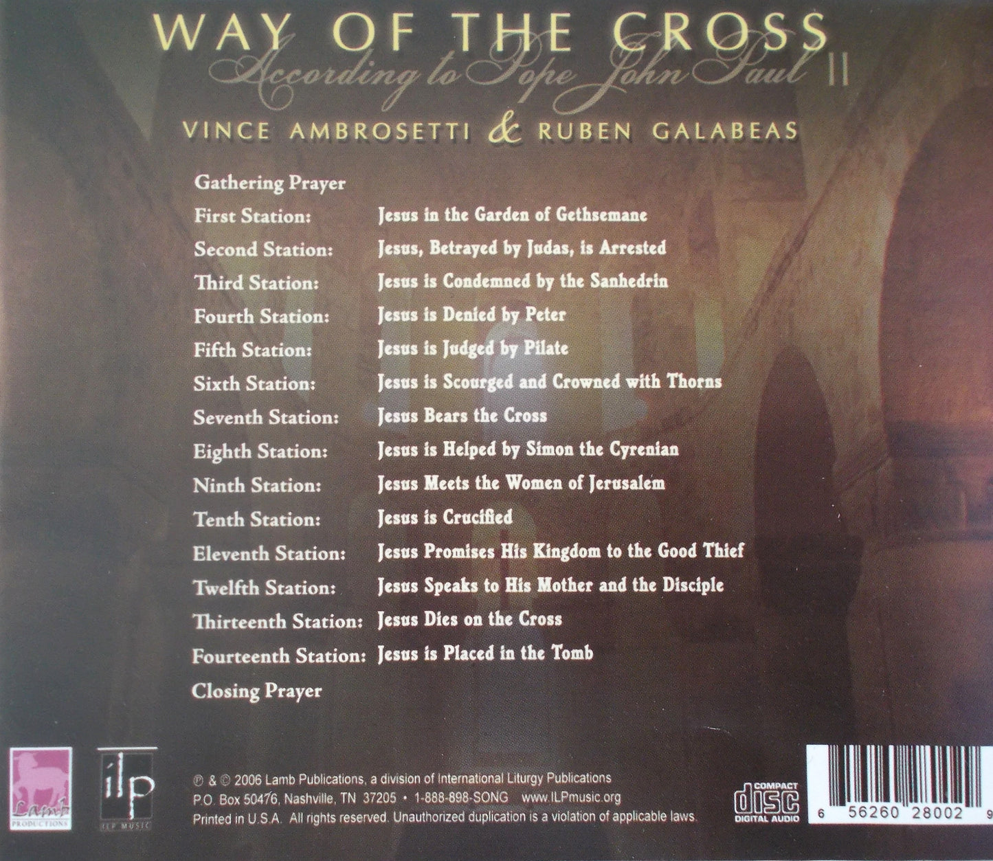 Vince Ambrosetti : Way of The Cross - Music CD - Used