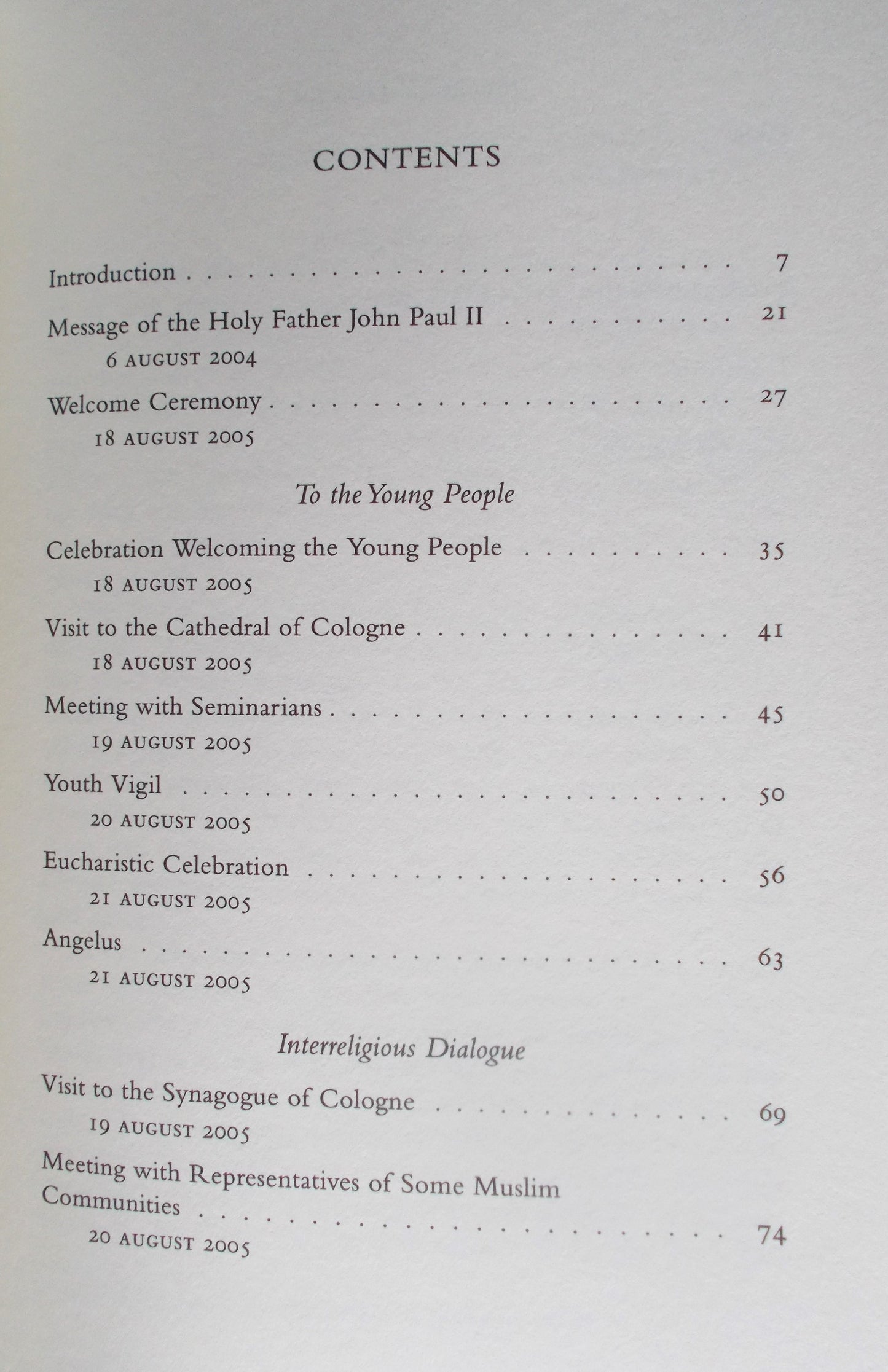 God's Revolution - World Youth Day and Other Cologne Talks- Pope Benedict XVI