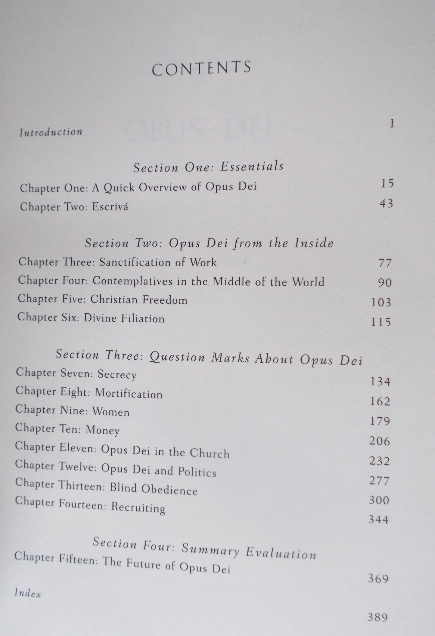 Opus Dei : An Objective Look Behind the Myths and Reality