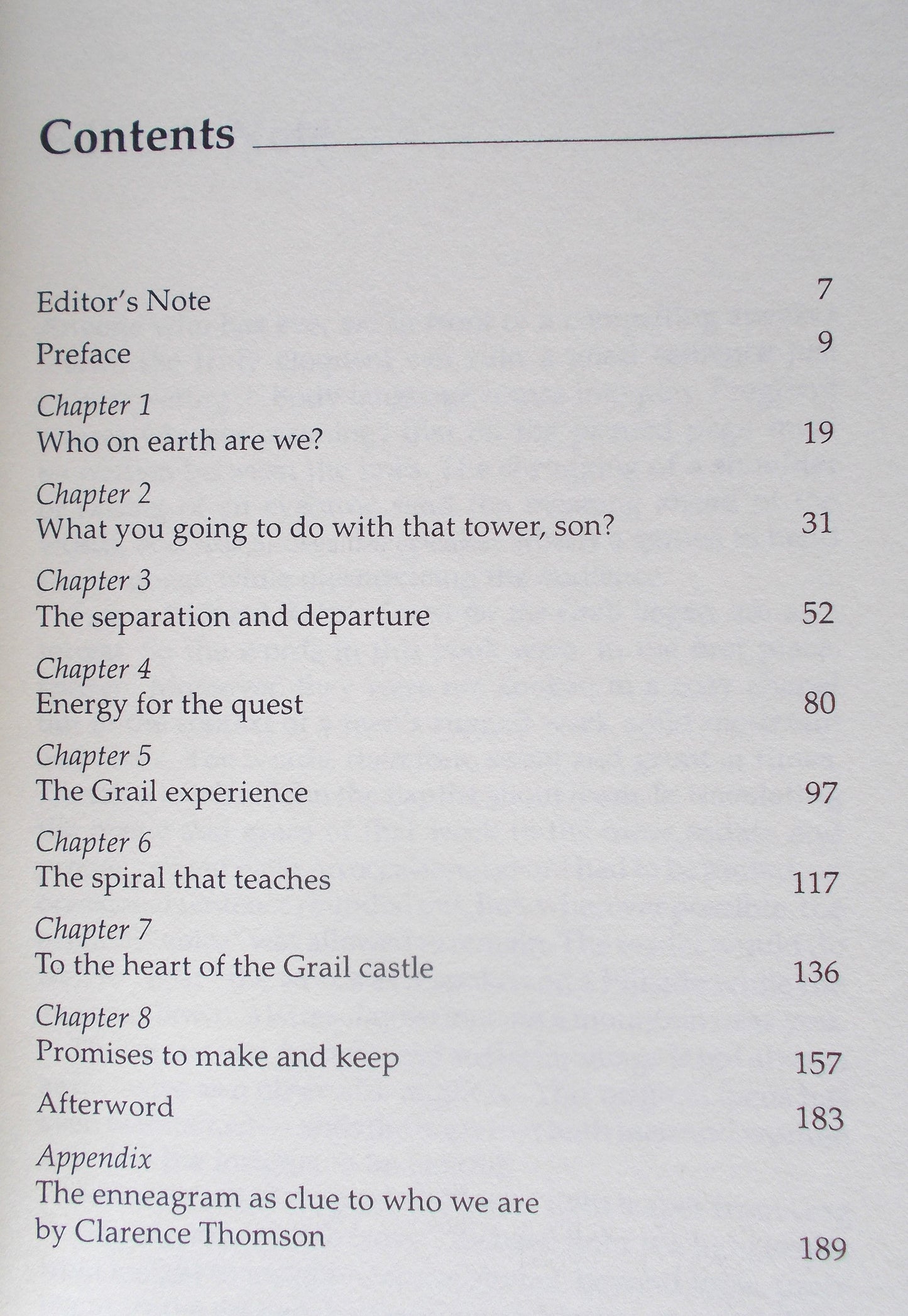 Quest for The Grail : Masculine Spirituality