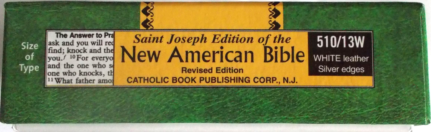 NABRE - St. Joseph Edition - White Leather Personal Edition