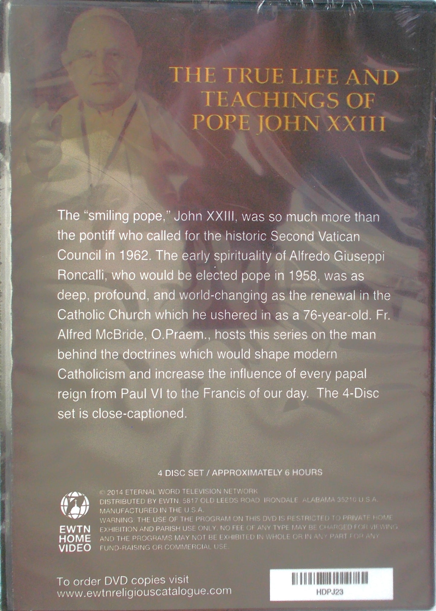 True Life and Teachings of Pope John XXIII - DVD