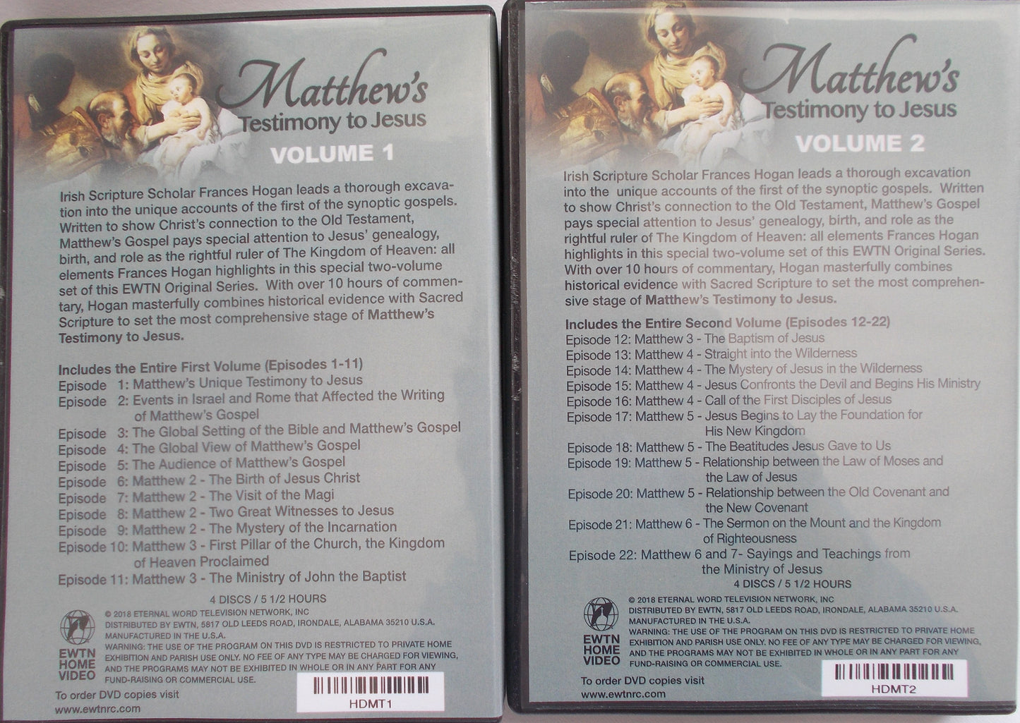 USED - Matthew's Testimony to Jesus Vol. 1 and 2 (Complete DVD Series)