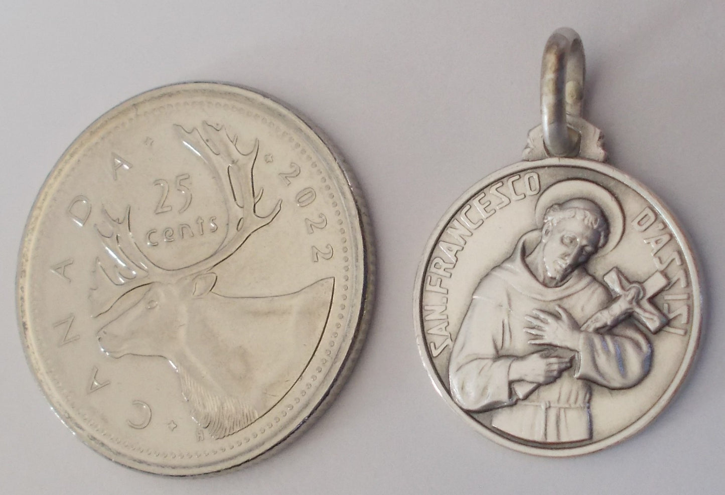 St. Francis of Assisi - Sterling Silver Medal