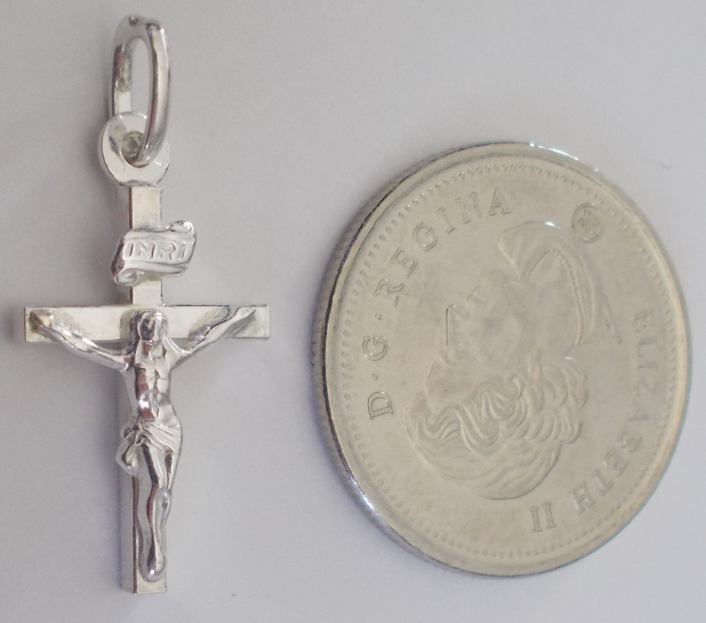 Crucifix - Square Tube Sterling Silver