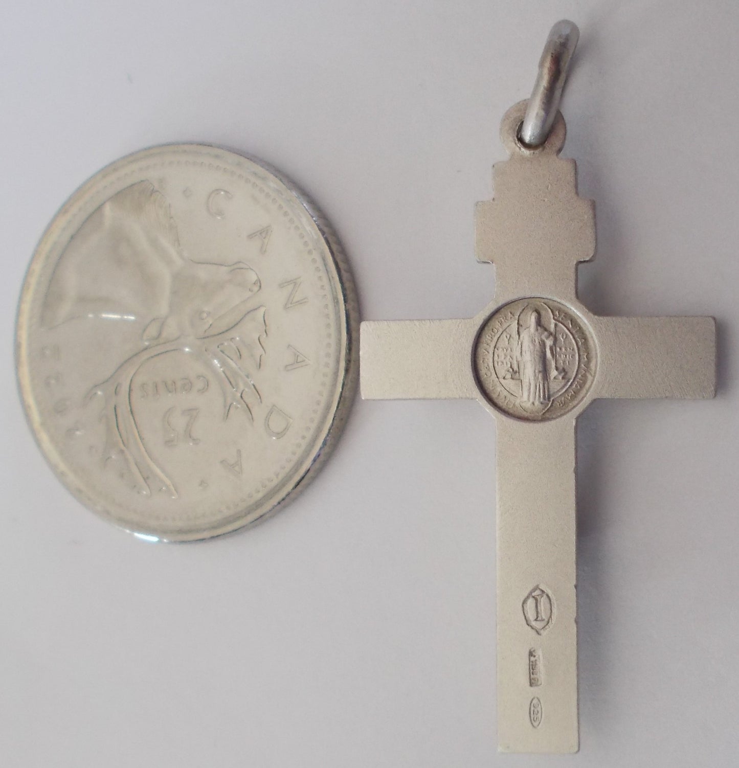 Crucifix - Medium St. Benedict Sterling Silver