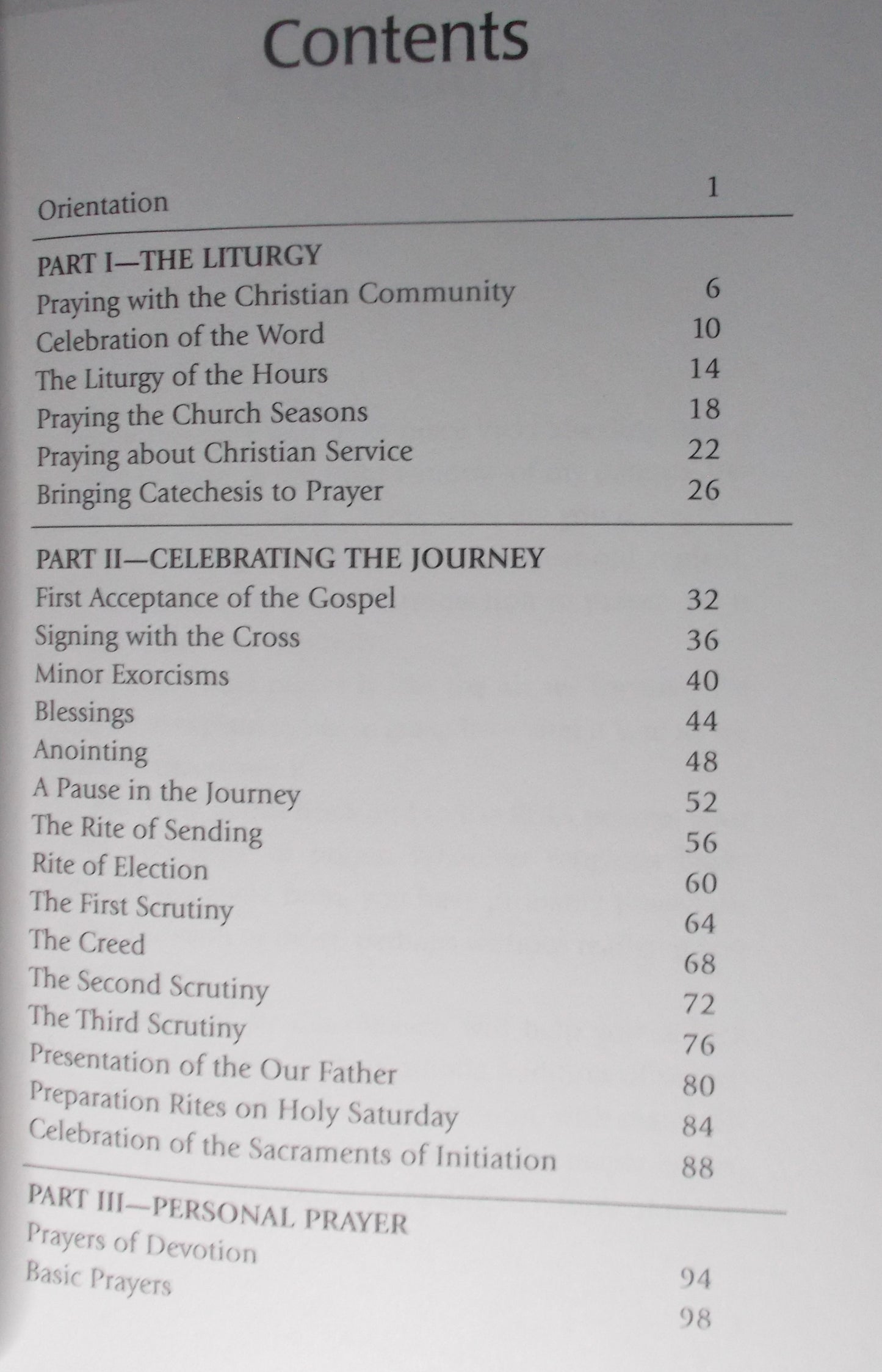 Prayerbook for Catechumens