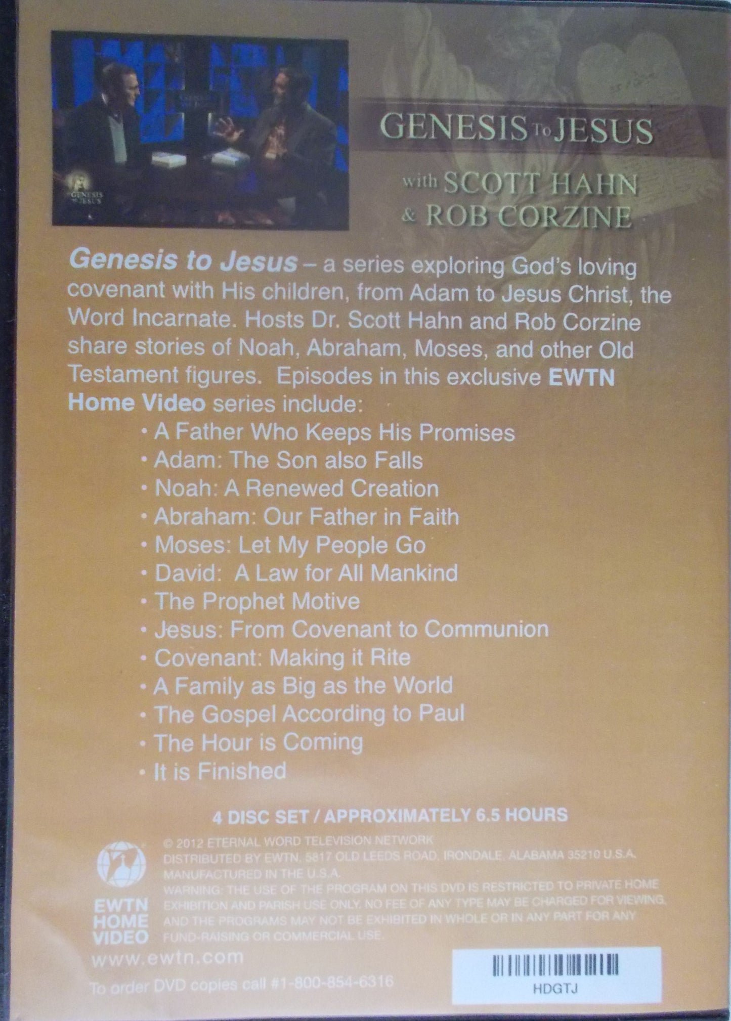 USED - Genesis to Jesus with Scott Hahn and Rob Corzine DVDs