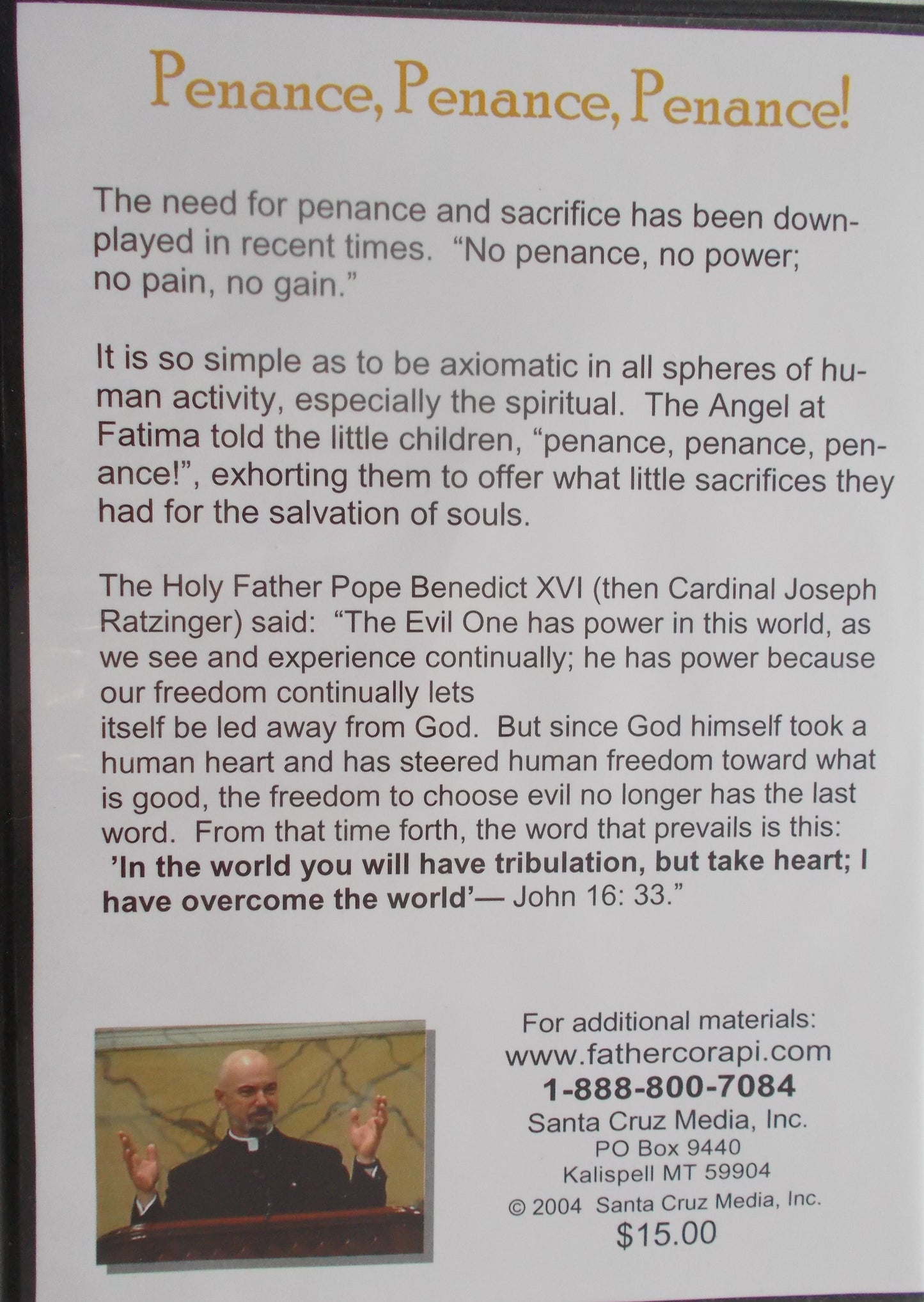 USED - Penance! Penance! Penance! DVDs