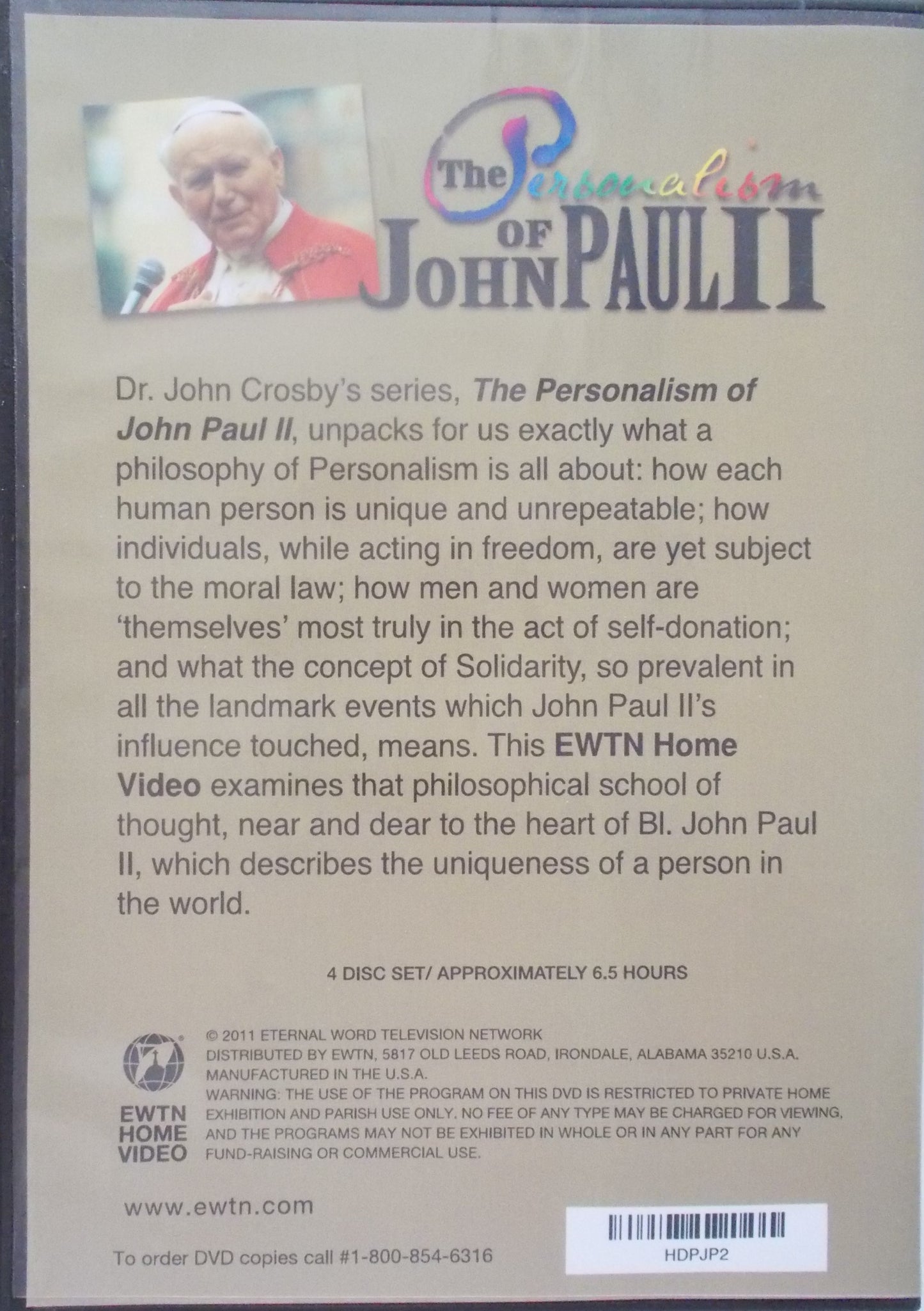 USED - The Personalism of John Paul II