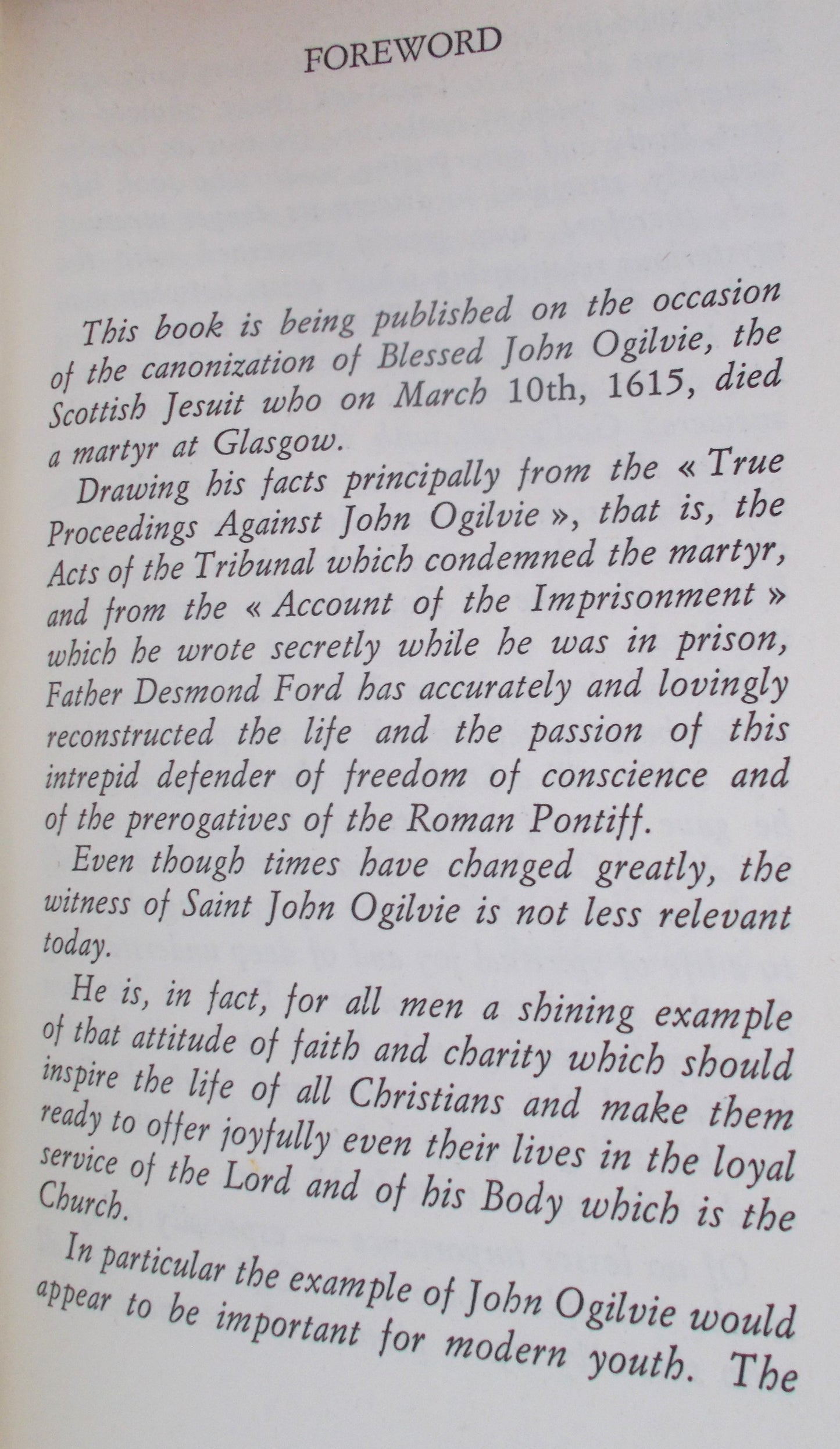 Used - A Highlander for Heaven : A life of St. John Ogilvie S.J. 1579 - 1615 - hardcover