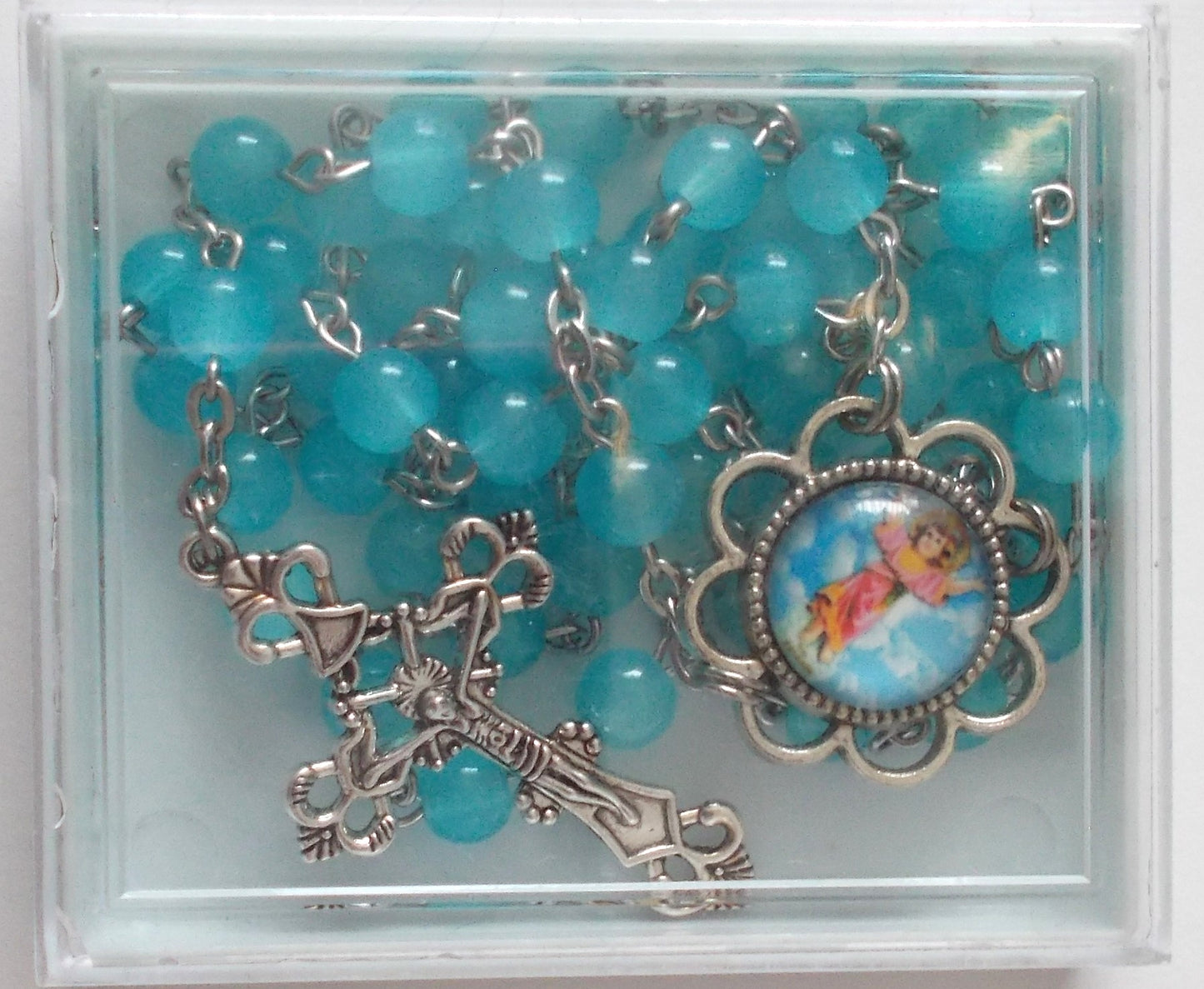 Blue Divine Child Rosary