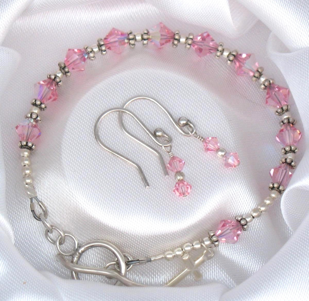 Swarovski Crystal Bracelet and Earrings