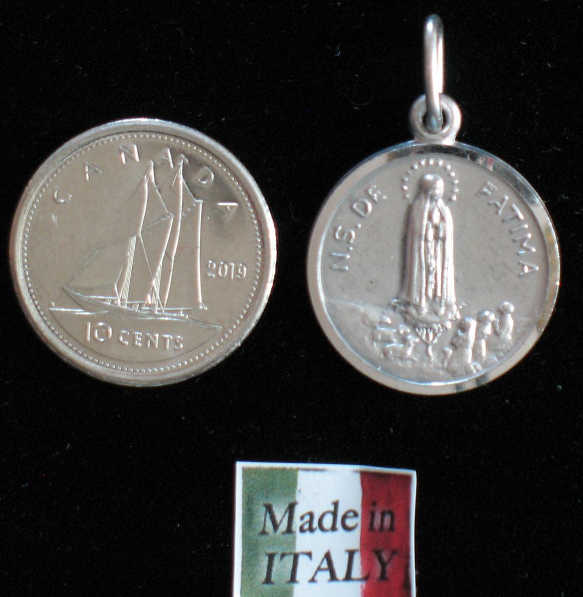 Our Lady of Fatima - Sterling Silver Medal