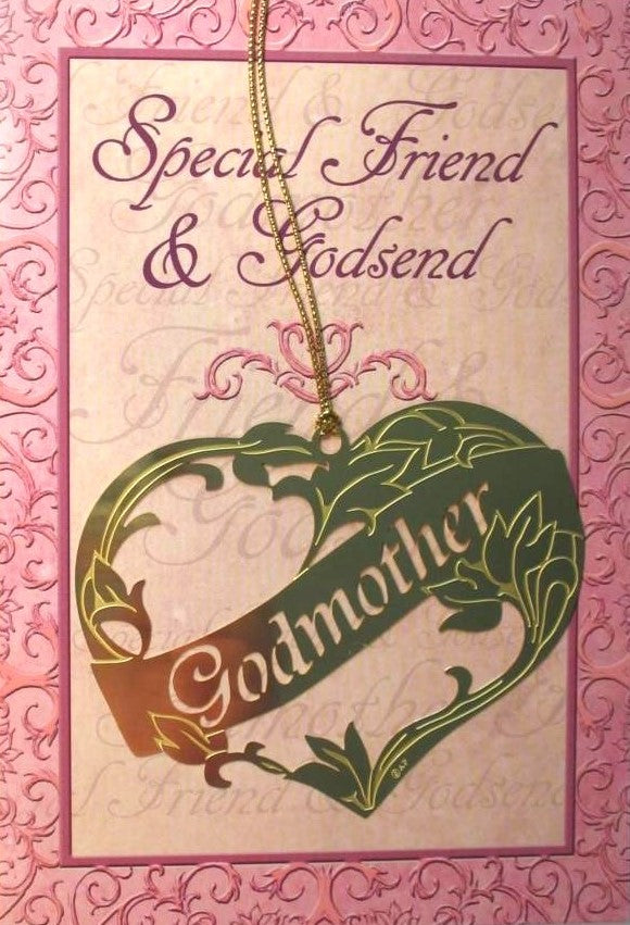 Godfather or Godmother Ornament with Greeting Card