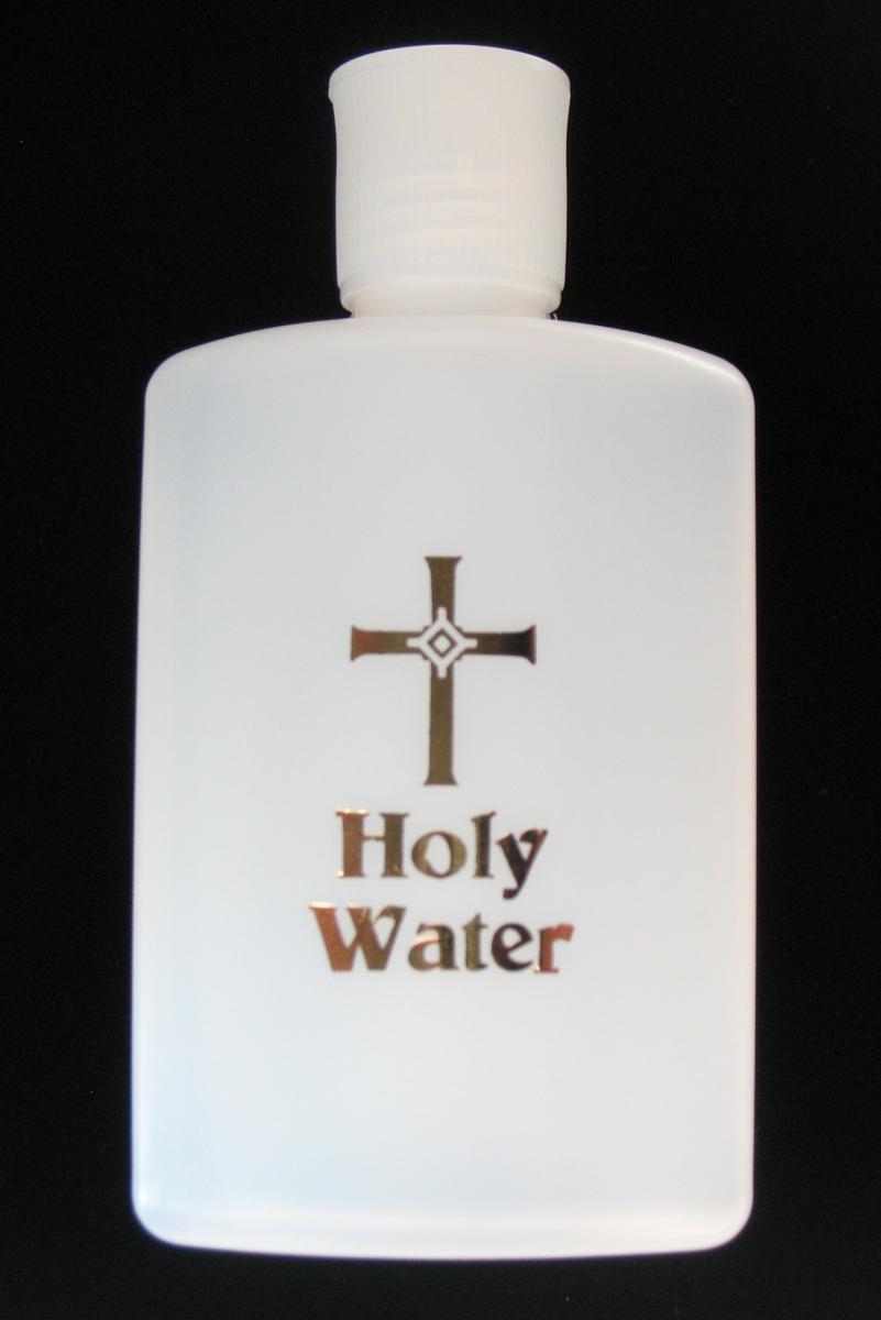 Holy Water Bottles (Plastic Flip-Top) 4oz.