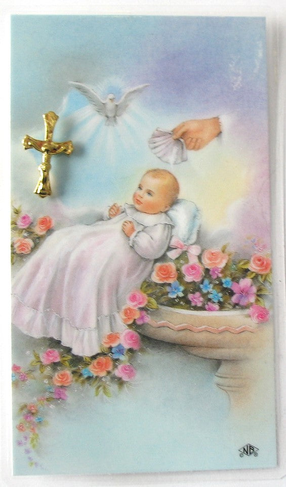 Godmother Baptism Gift - Crucifix Lapel Pin