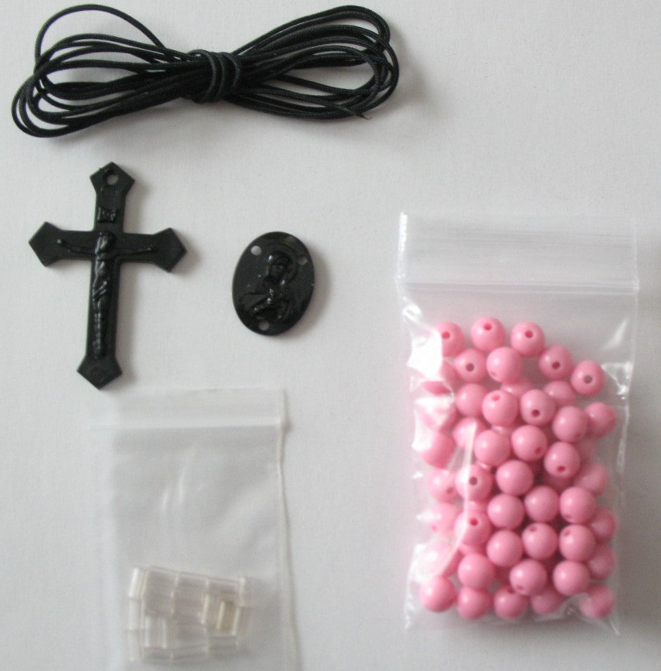 Rosary Making Kit - 7.5mm Round Beads - Buy 10+ for discount