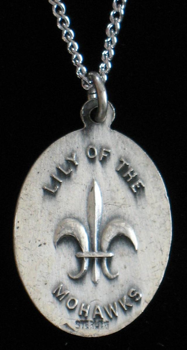 St. Kateri Tekakwitha - Sterling Silver Medal