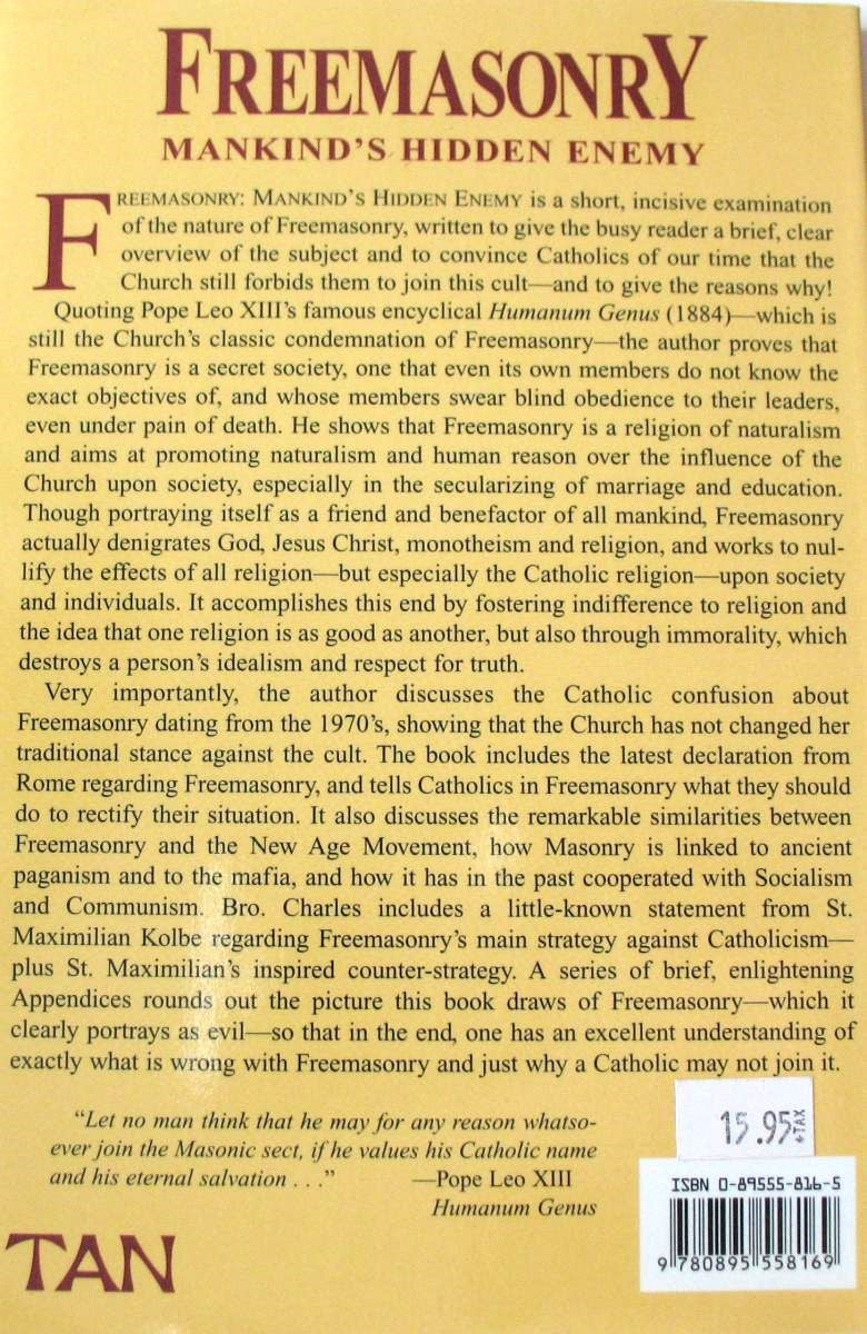 Freemasonry: Mankind's Hidden Enemy