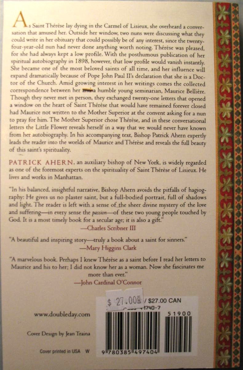 Maurice and Therese; Inspiring Letters Between Therese of Lisieux and a Struggling Young Priest