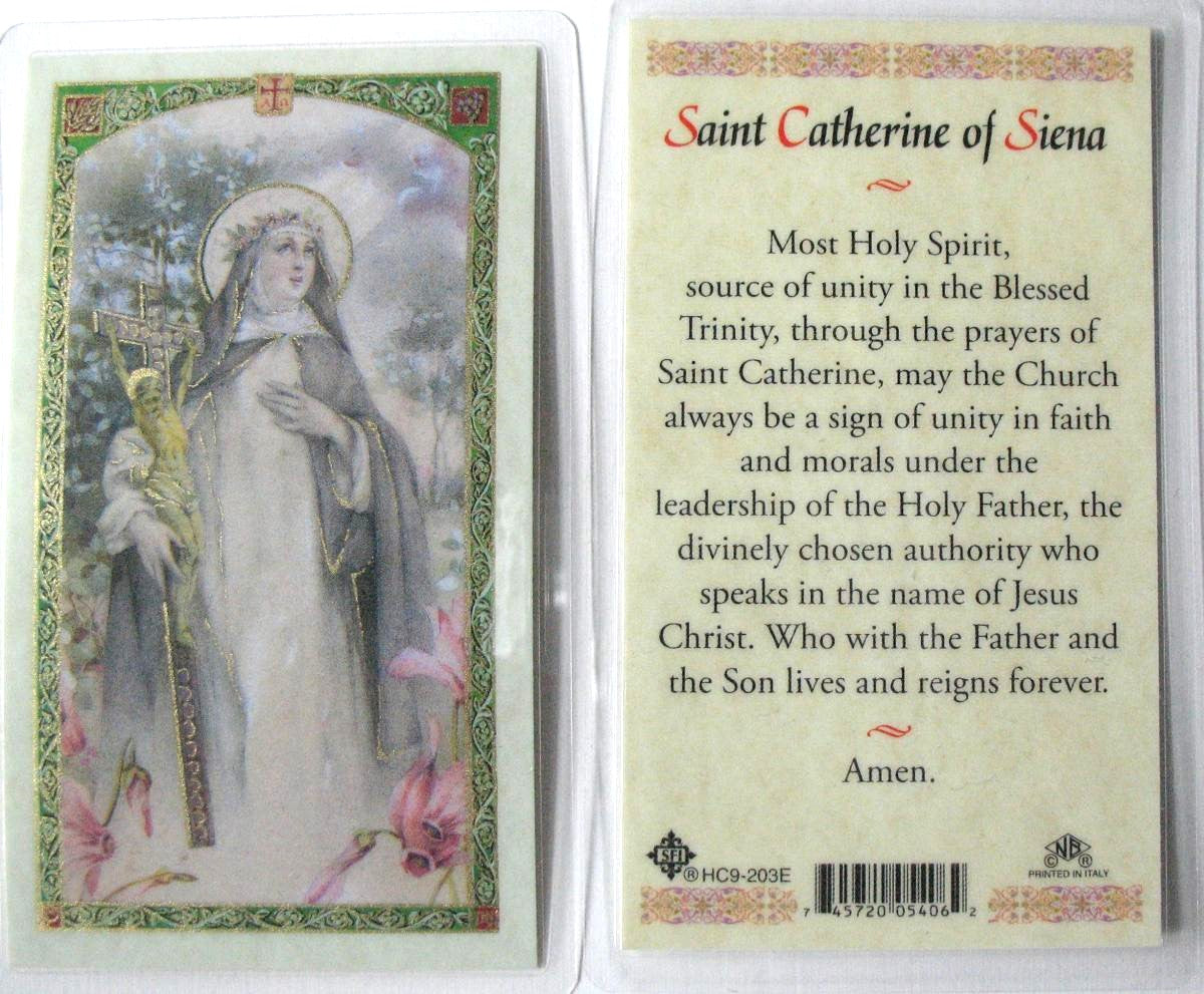 Laminated - St. Catherine of Siena