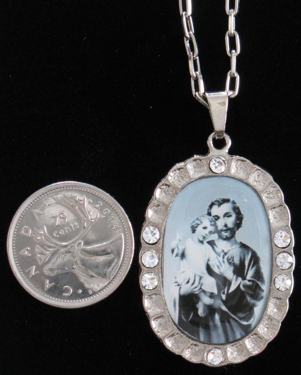 Medallion Necklace with Black & White Images - Various Images