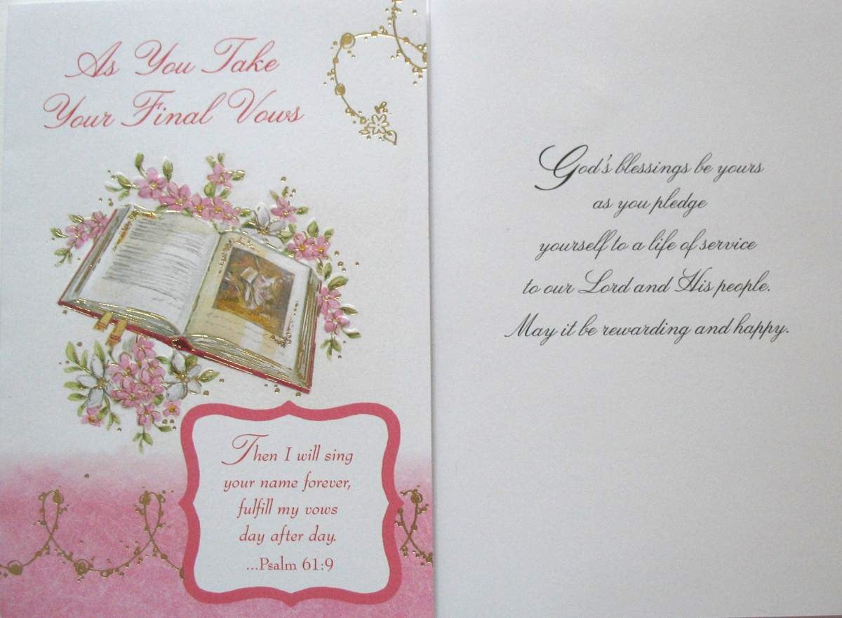 Final Vows Greeting Card