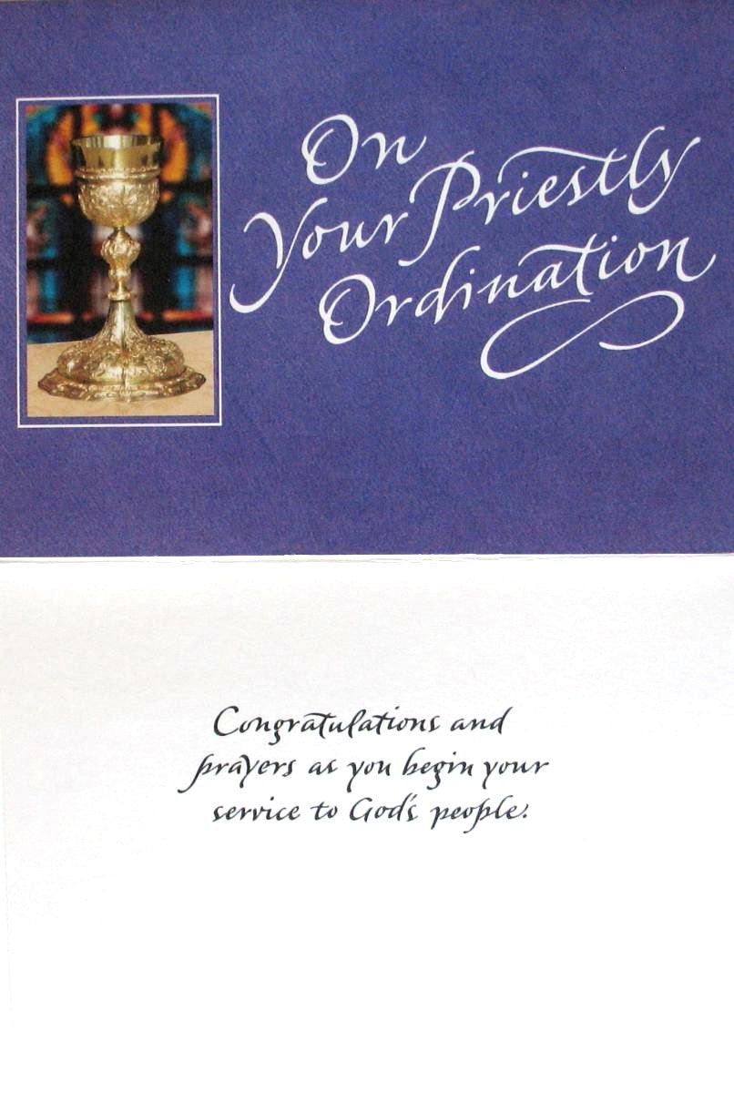On Your Priestly Ordination Greeting Card