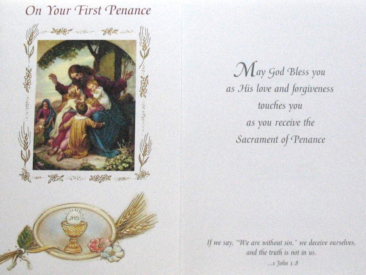 First Penance Greeting Card