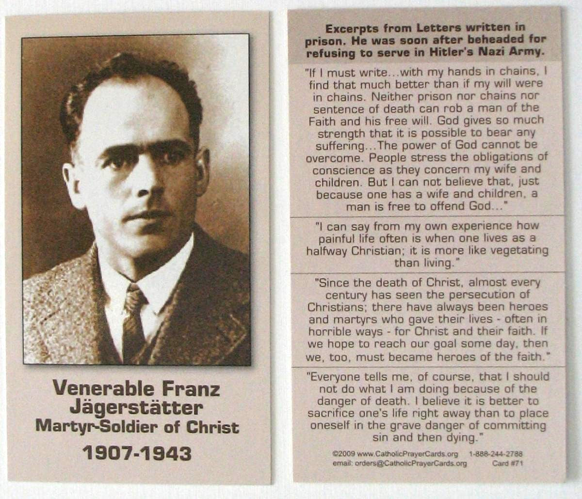 Coated Cardstock - Male Saints / Holy Men (D-F) - Bulk Pricing Available!