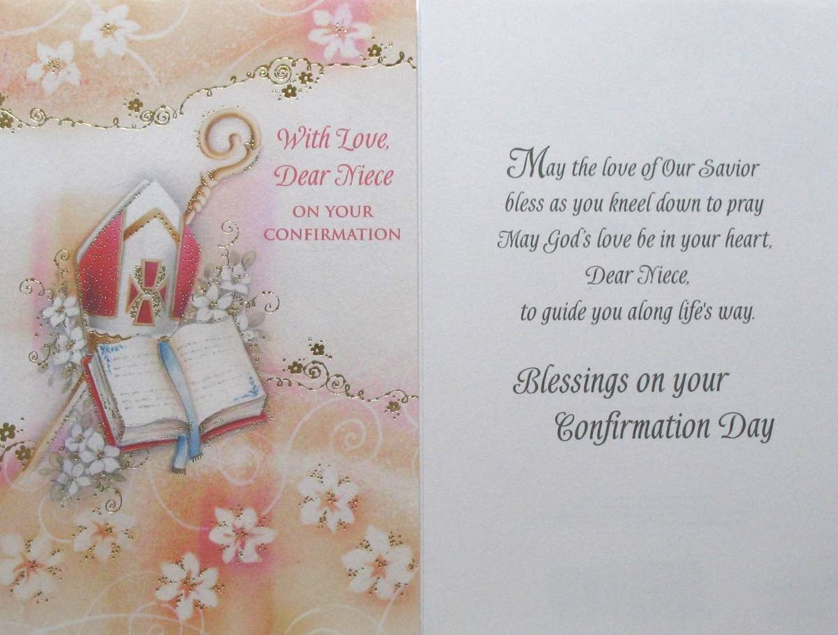 Confirmation - To Niece