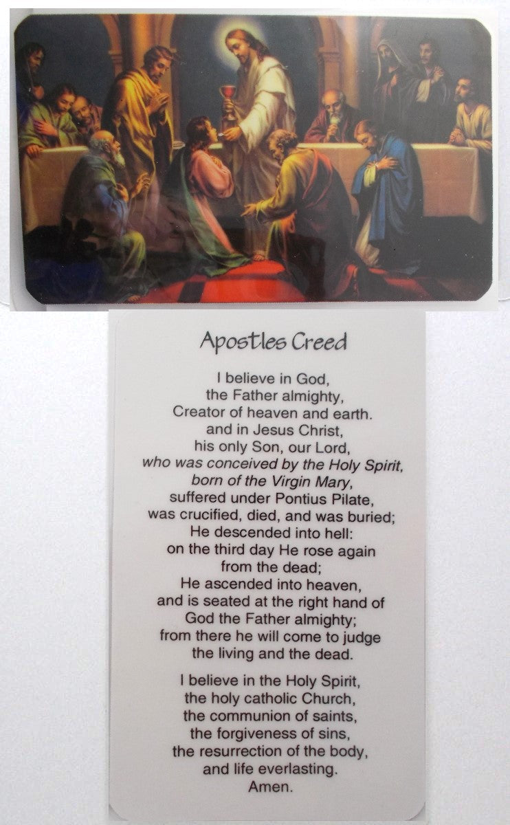 Laminated - Last Supper - Apostles Creed