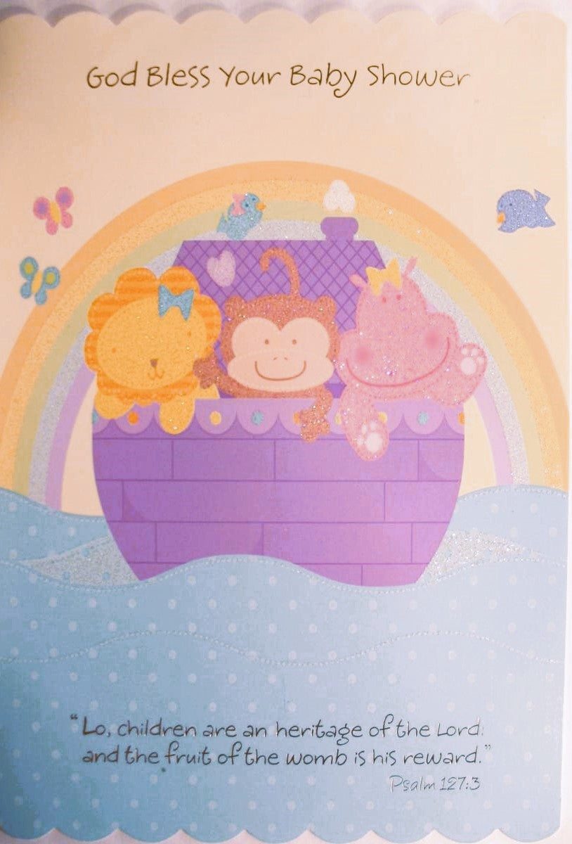 God Bless Your Baby Shower Greeting Card