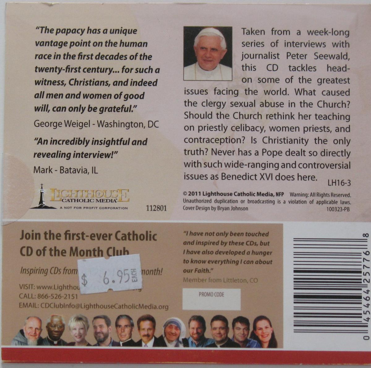 Benedict XVI Light of the World- The Pope, the Church, and the Signs of the Times - A Conversation with Peter Seewald